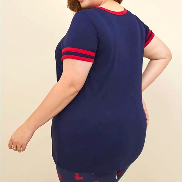 ❤️NWT VINTAGE TORRID MATCHING SET - MICKEY MOUSE TEE & POCKETS BIKE SHORT DISNEY - Picture 6 of 14